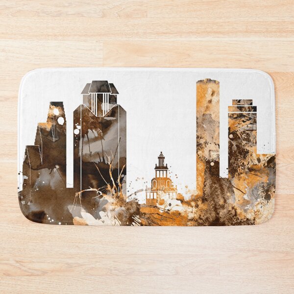Item preview, Houston Texas Warm Skyline designed and sold by DimDom.