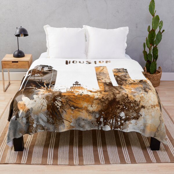 Item preview, Houston Texas Warm Skyline designed and sold by DimDom.