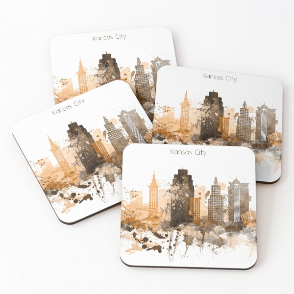 Item preview, Kansas City Warm Skyline designed and sold by DimDom.