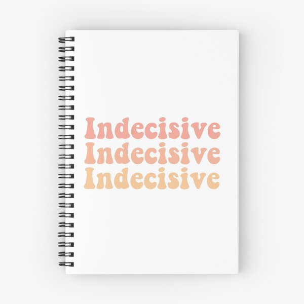 Item preview, Indecisive funny aesthetic sticker art text designed and sold by mw2004.