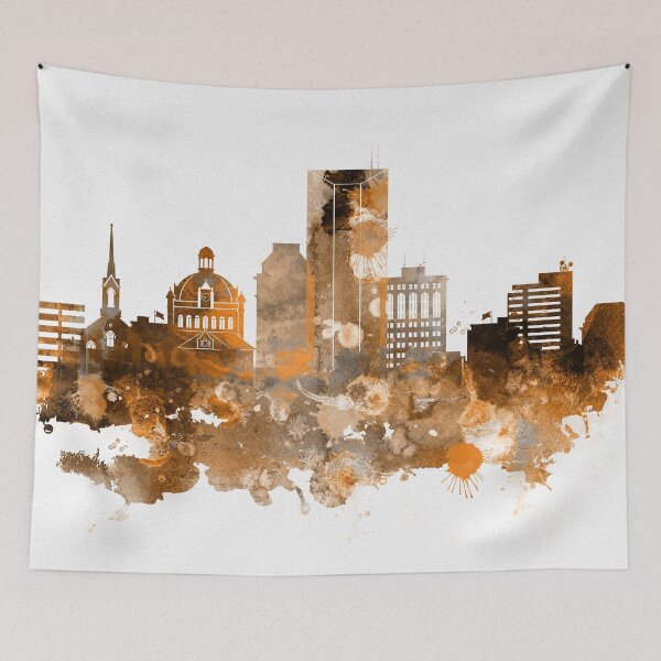 Item preview, Lexington Kentucky City Warm Skyline designed and sold by DimDom.