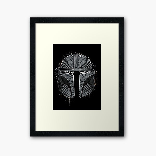 This Is The Way Framed Art Print