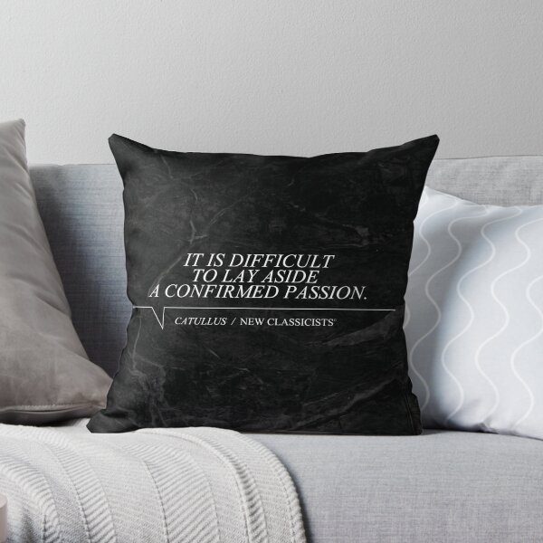 New Classicists Pillow - Catullus #1 Throw Pillow