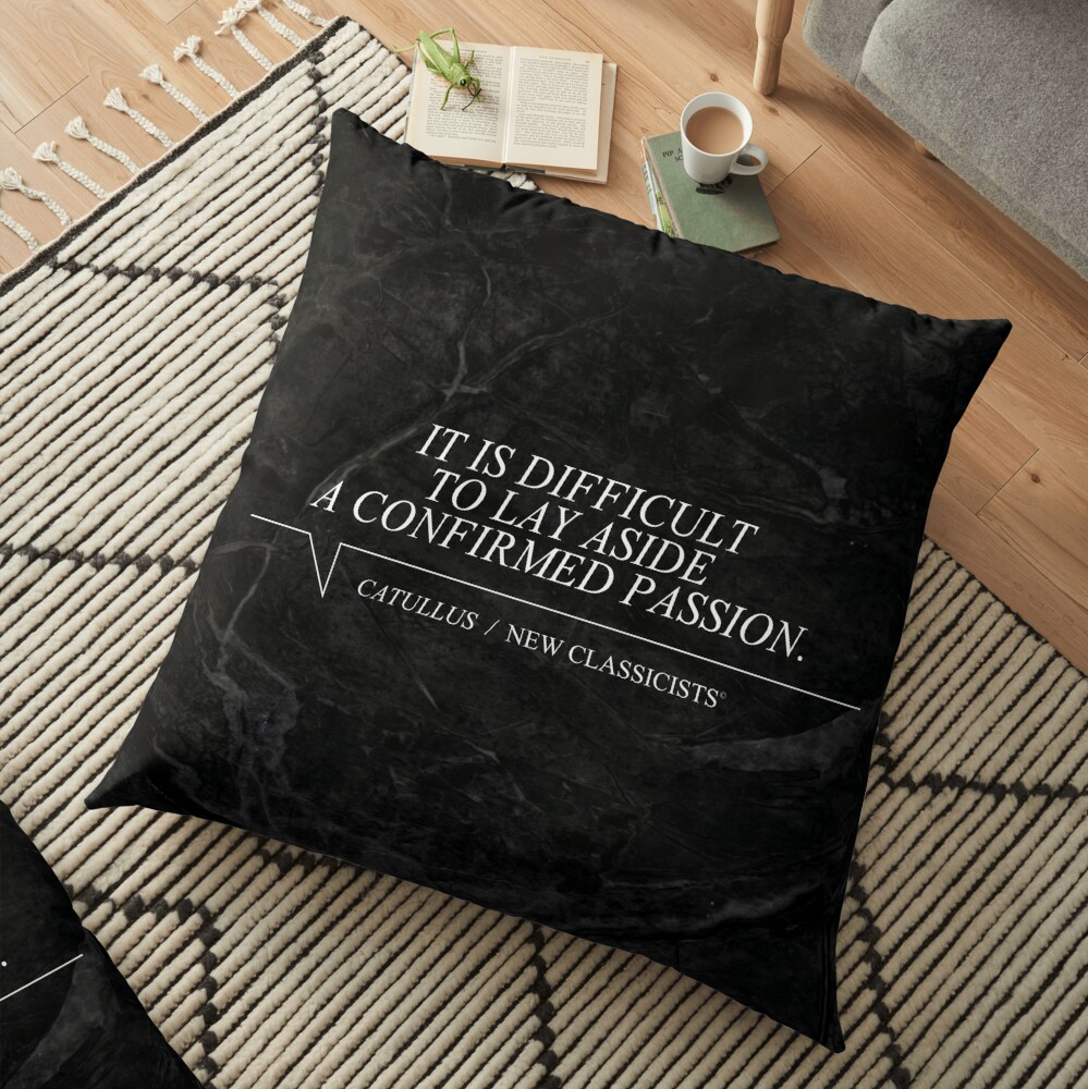New Classicists Pillow - Catullus #1 Floor Pillow