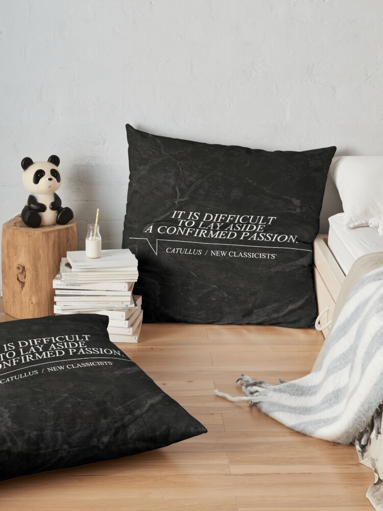 Alternate view of New Classicists Pillow - Catullus #1 Floor Pillow