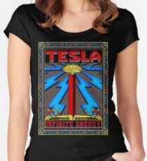 TESLA COIL - INFINITE ENERGY Women's Fitted Scoop T-Shirt