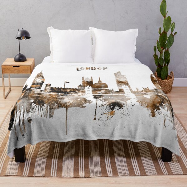 Item preview, London United Kingdom City Warm Skyline designed and sold by DimDom.