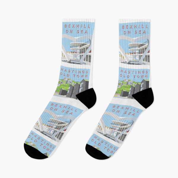 Item preview, Retro style views of Hastings and St Leonards-On-Sea designed and sold by wonder-webb.