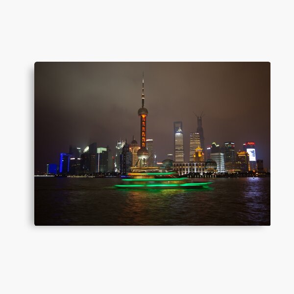 Green Boat Canvas Print