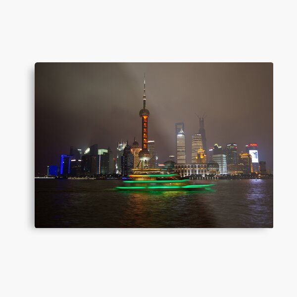 Green Boat Metal Print