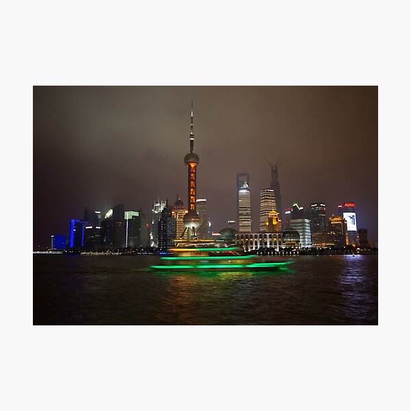 Green Boat Photographic Print