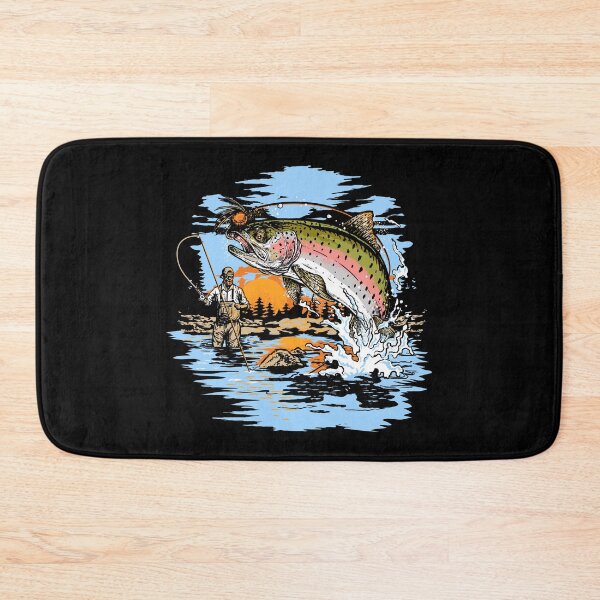 Item preview, Rainbow Trout Fly Fishing print designed and sold by jakehughes2015.