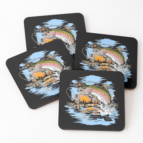 Item preview, Rainbow Trout Fly Fishing print designed and sold by jakehughes2015.