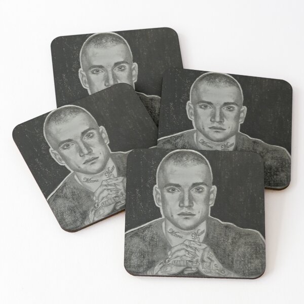 Item preview, Portrait of Dustin Martin, charcoal and graphite, black and white designed and sold by michaela1992.
