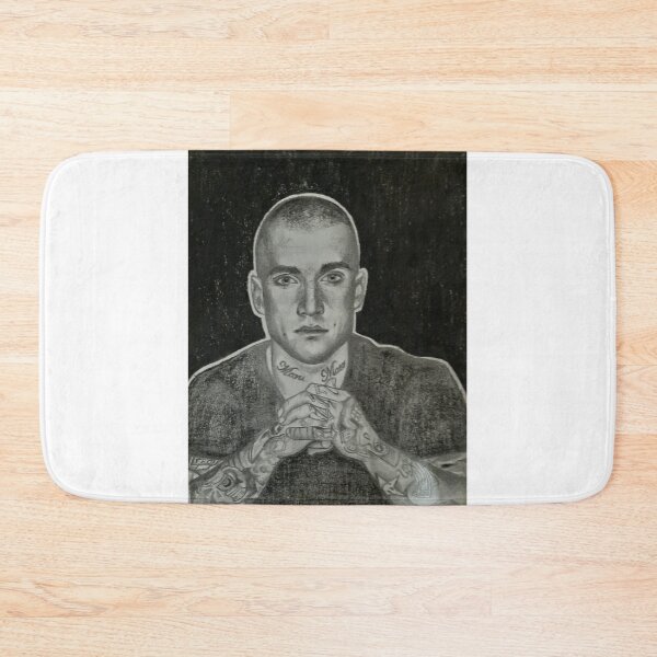 Item preview, Portrait of Dustin Martin, charcoal and graphite, black and white designed and sold by michaela1992.