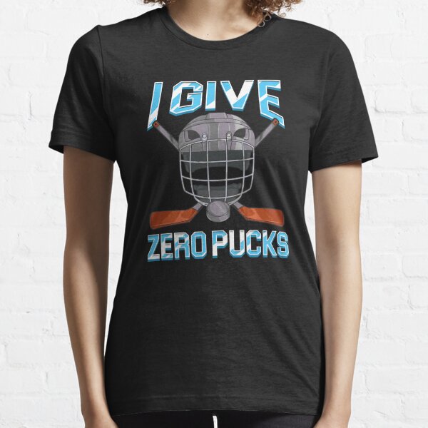 Mens Zero Pucks Given T shirt Funny Hockey Gift Canada Sarcastic Novelty  Shirt (Light Heather Grey) - M Graphic Tees