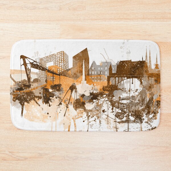 Item preview, Luxembourg City Warm Skyline designed and sold by DimDom.