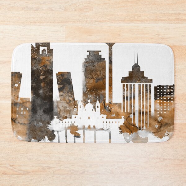 Item preview, Madrid Spain City Warm Skyline designed and sold by DimDom.