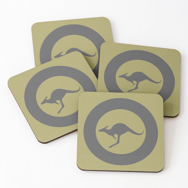 Royal Australian Air Force - Roundel low visibility Coasters (Set of 4)