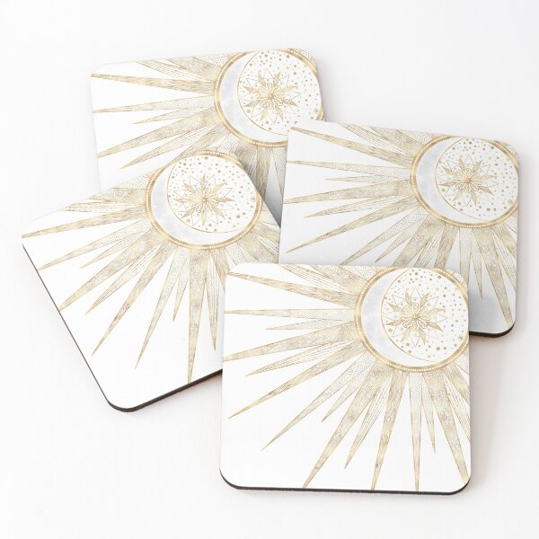 Item preview, Elegante oro garabatos sol luna mandala diseño designed and sold by NdesignTrend.