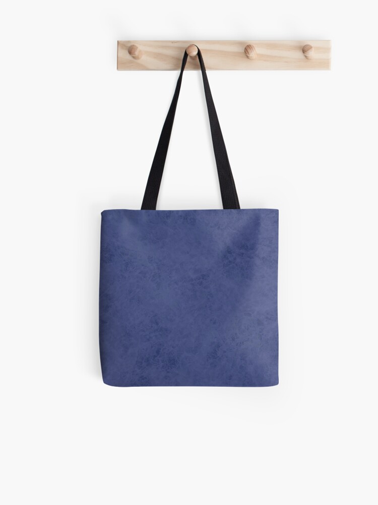 blue suede tote