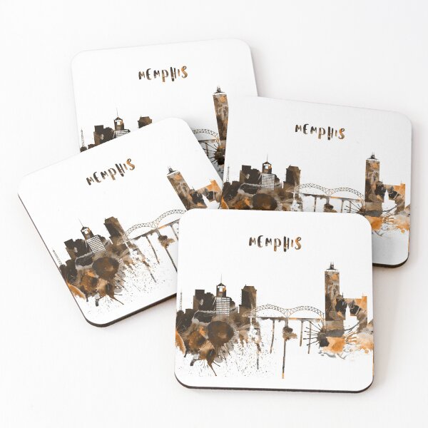 Item preview, Memphis, Tennessee City Warm Skyline designed and sold by DimDom.