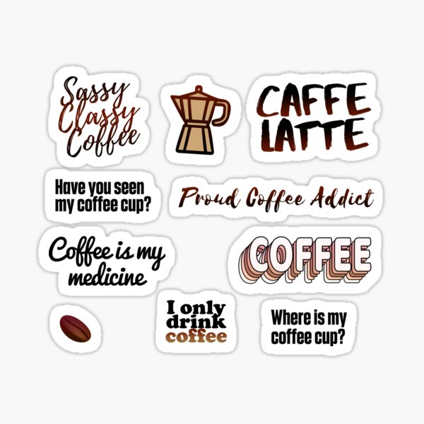 Coffee Sticker Pack 5 Sticker