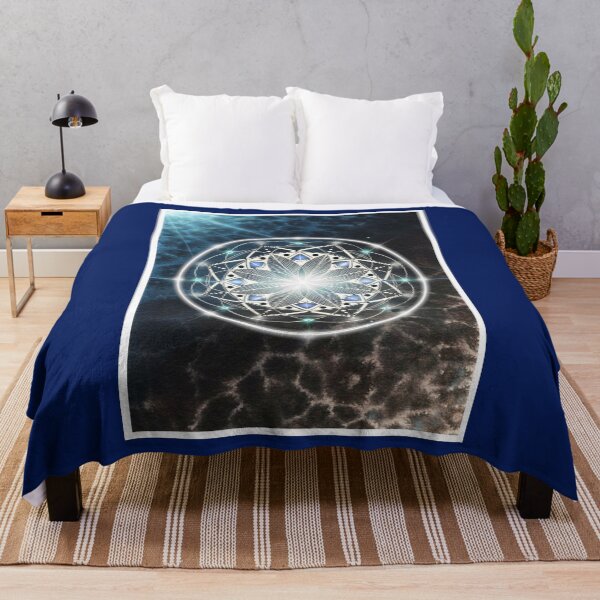 Item preview, Watercolor Deep Oceans Mandala designed and sold by alubner.