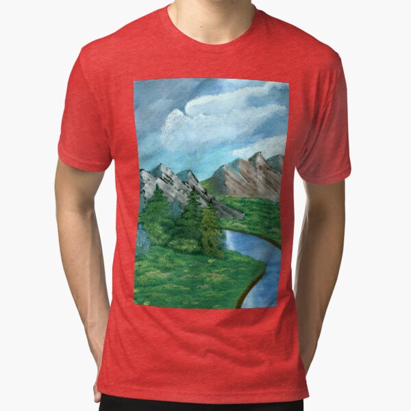 Mountain Scape Tri-blend T-Shirt