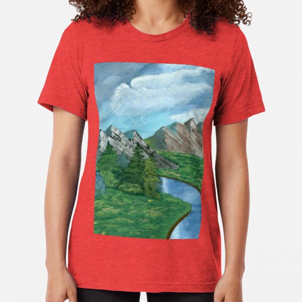 Mountain Scape Tri-blend T-Shirt