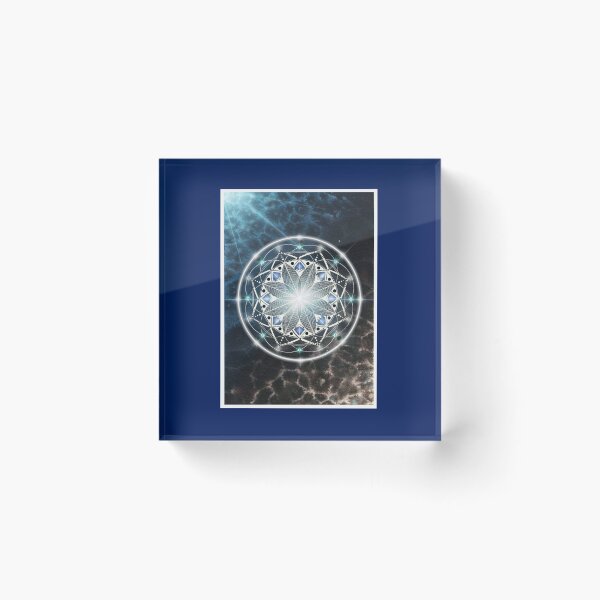 Item preview, Watercolor Deep Oceans Mandala designed and sold by alubner.