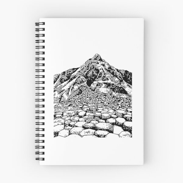 Item preview, The Giants Causeway, Ireland. Ink Illustration designed and sold by bblane.