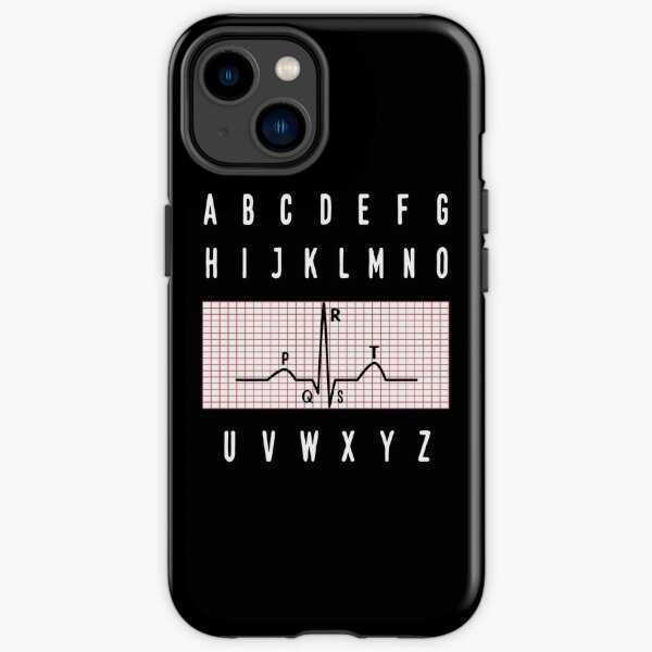 PQRST Heartbeats Nurse Alphabet Electrocardiogram Nursing Gift  iPhone Tough Case