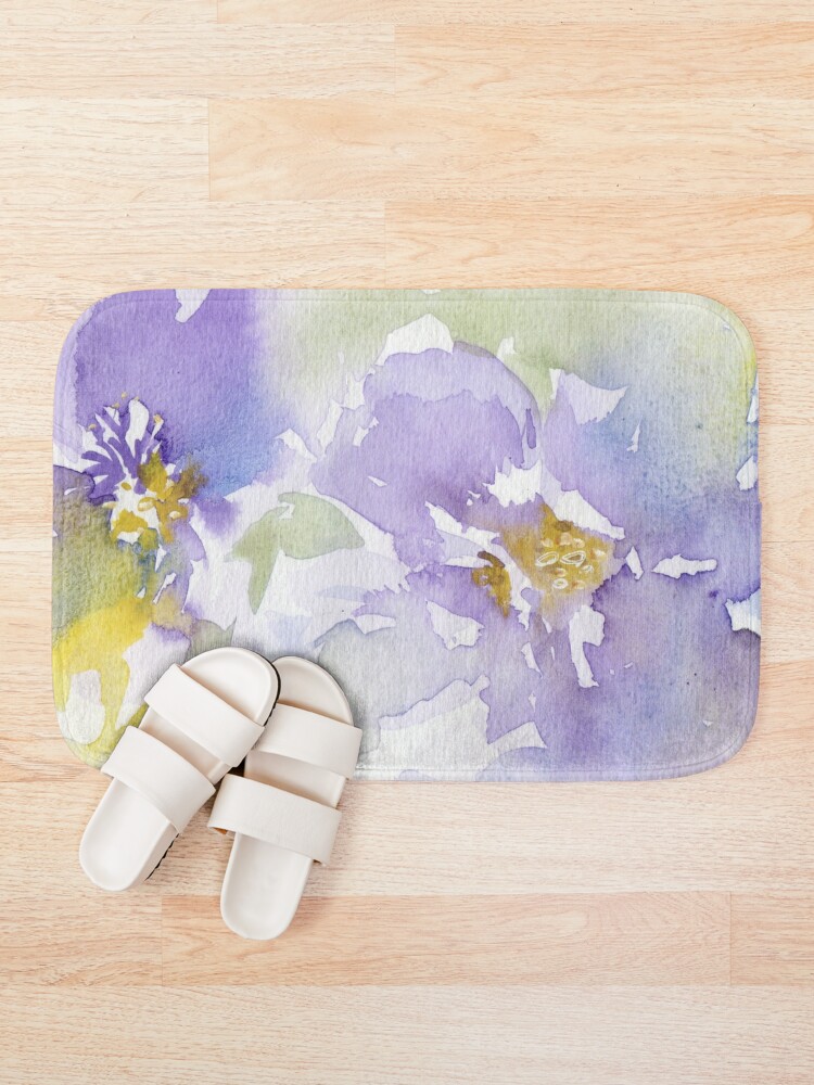 Alternate view of Watercolour Flowers Nr 153 Bath Mat