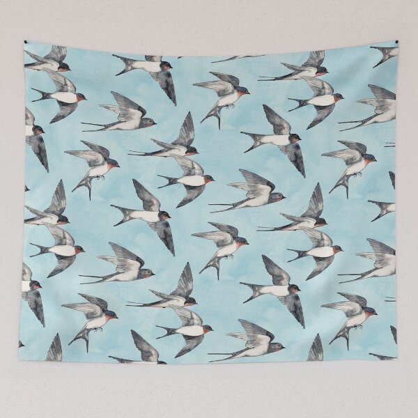 Item preview, Blue Sky Swallow Flight designed and sold by micklyn.