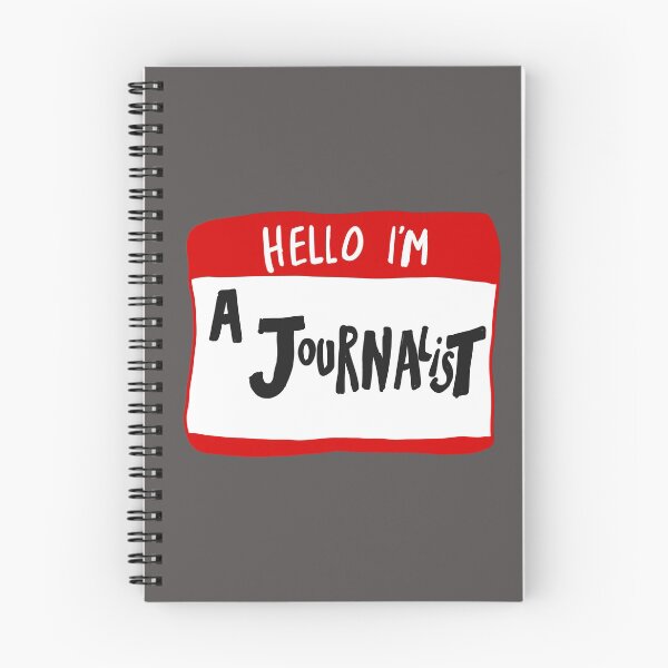 Item preview, Hello I'm A Journalist - Nametag designed and sold by MOREDANKMEMES.