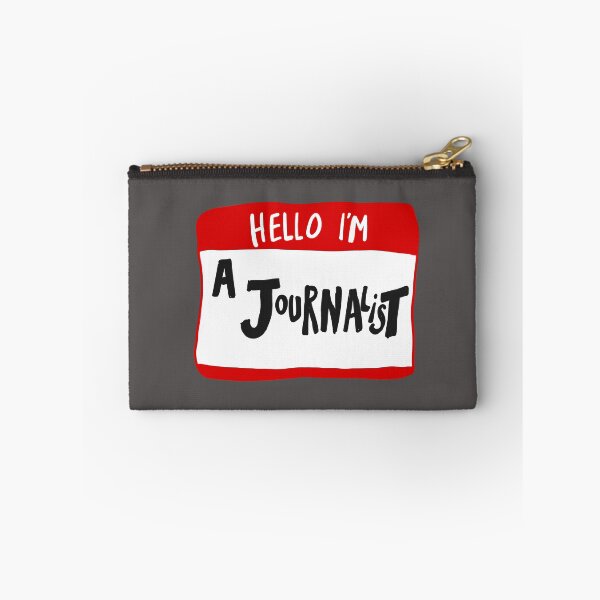Item preview, Hello I'm A Journalist - Nametag designed and sold by MOREDANKMEMES.