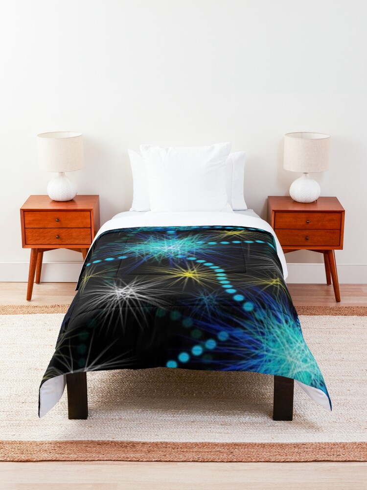 Alternate view of Travelling under the stars Comforter