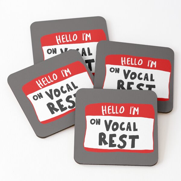 Item preview, Hello I'm on Vocal Rest - Nametag designed and sold by MOREDANKMEMES.