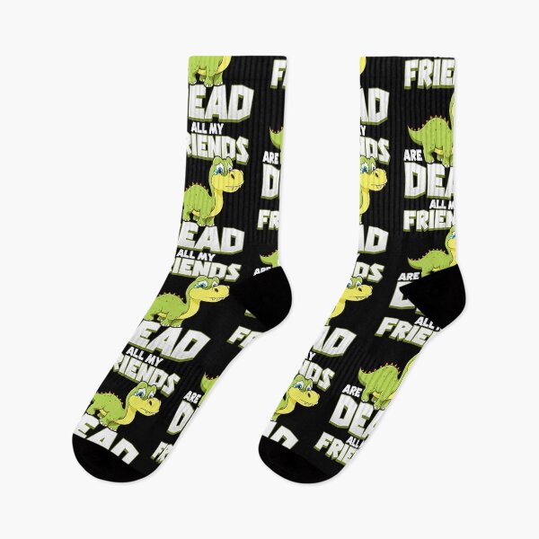 Item preview, All My Friends Are Dead Dinosaur Pun Extinction designed and sold by perfectpresents.