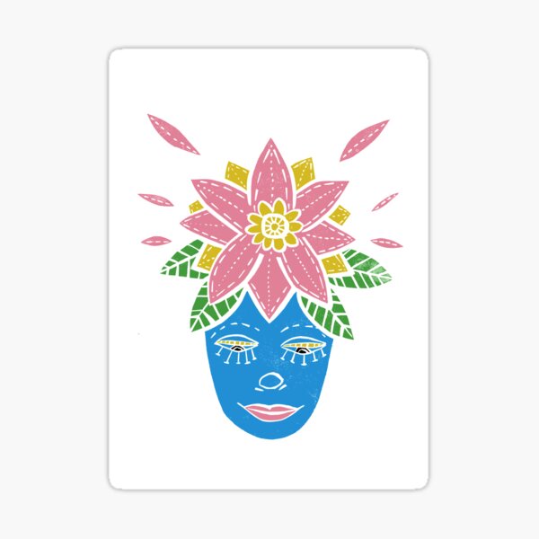 Flowers Make Me Smile Sticker