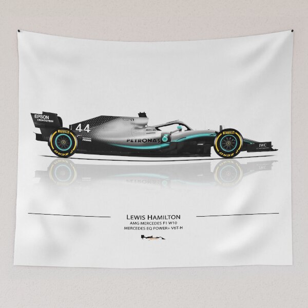 Item preview, Lewis Hamilton - Mercedes W10 designed and sold by JageOwen.