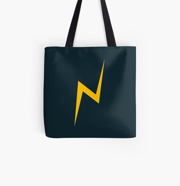 Lightning bolt (yellow) All Over Print Tote Bag