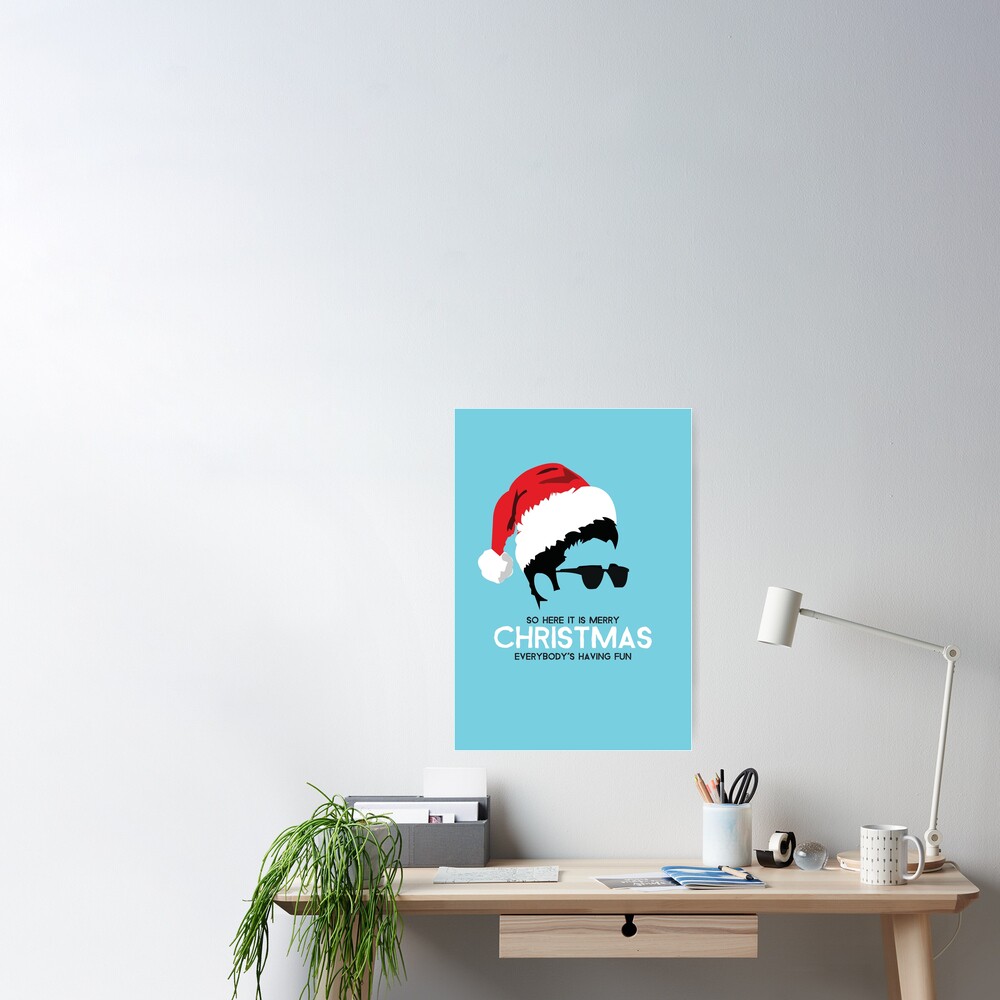 Christmas Noel Gallagher Merry Christmas Everybody Poster By Racjoh02 Redbubble