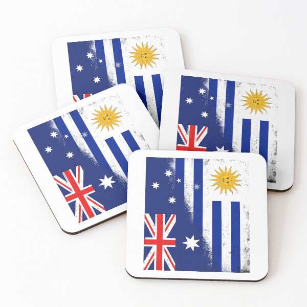 Item preview, Australia and Uruguay, Uruguayan and Australian MixFlags designed and sold by #mossasdesign.