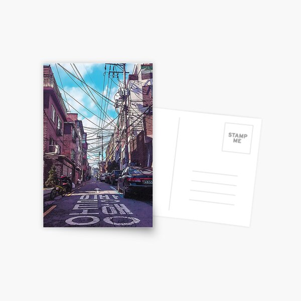 Seoul Neighborhood Postcard