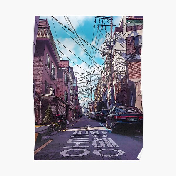 Quartier de Séoul Poster