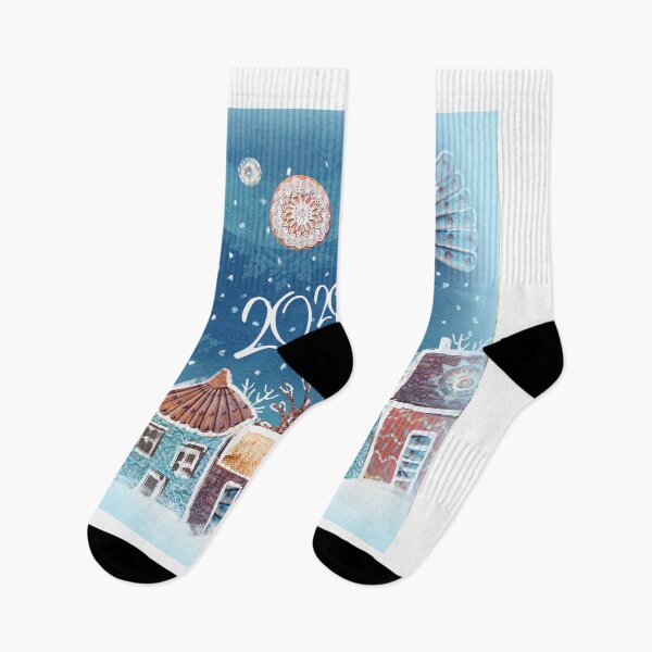 Item preview, Flying birds over the winter city.  designed and sold by annaveres.