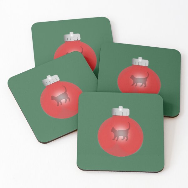 Item preview, Christmas bauble with cat designed and sold by designInk.