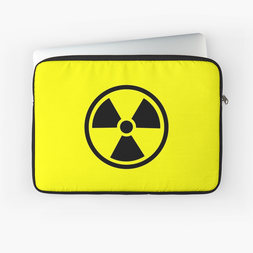 "Radioactive ionizing radiation hazard symbol" Laptop Sleeve for Sale
